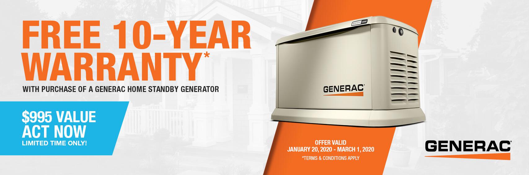 Homestandby Generator Deal | Warranty Offer | Generac Dealer | Rosharon, TX